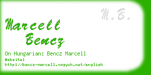 marcell bencz business card